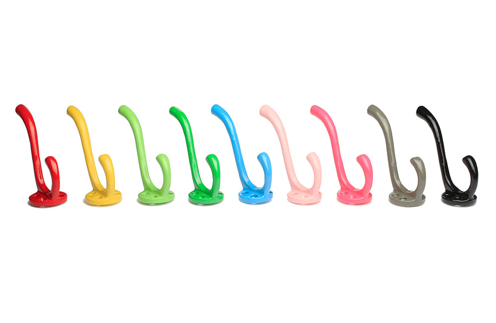 RetroKitchen Enamel Wall Hooks - Assorted colours