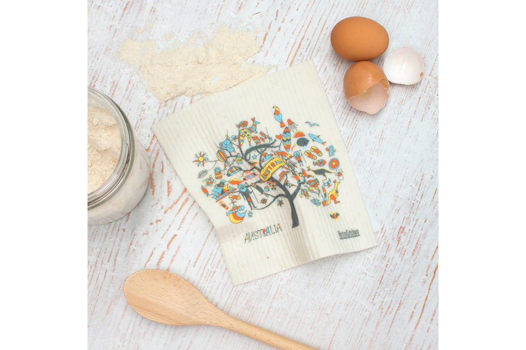 RetroKitchen compostable kitchen sponge_Australia design on bench