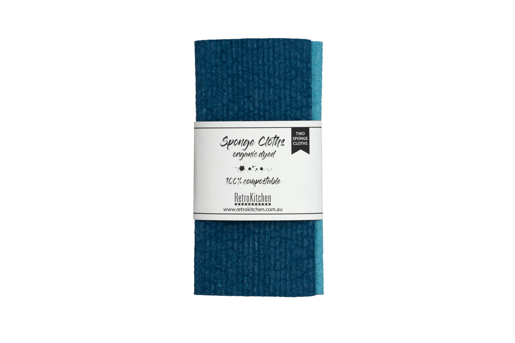 RetroKitchen Heirloom Compostable Sponge Cloths_Marine