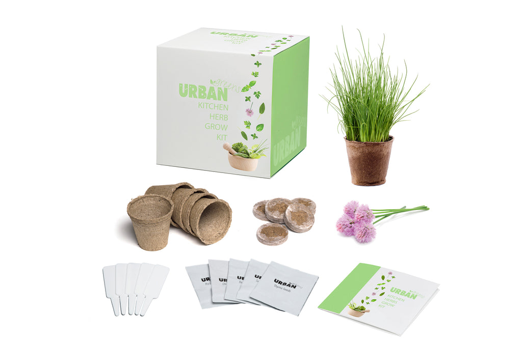 Urban Greens Grow Your Own Kitchen Herbs Garden Kit