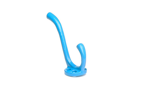RetroKitchen large enamel wall hook in blue