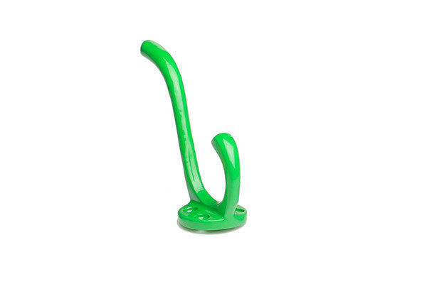 retrokitchen large enamel wall hook in green