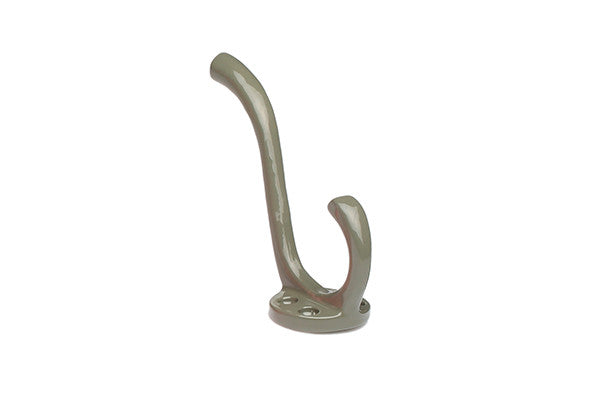 RetroKitchen large enamel wall hook in grey