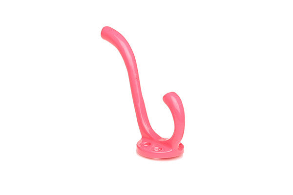 retrokitchen large enamel wall hook in hot pink