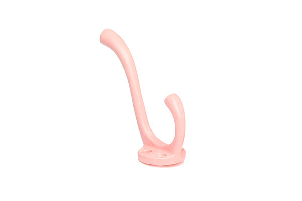 retrokitchen large enamel wall hook in pastel pink