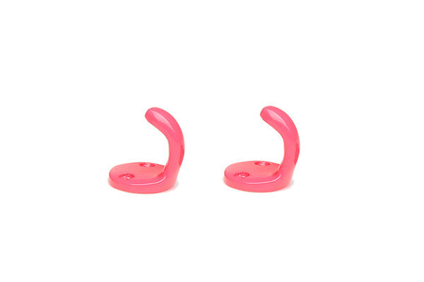 retrokitchen small enamel hooks in hot pink