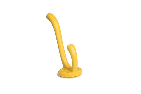 retrokitchen large enamel wall hook in yellow