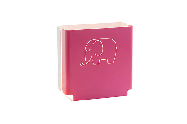 night light in pink with elephant design