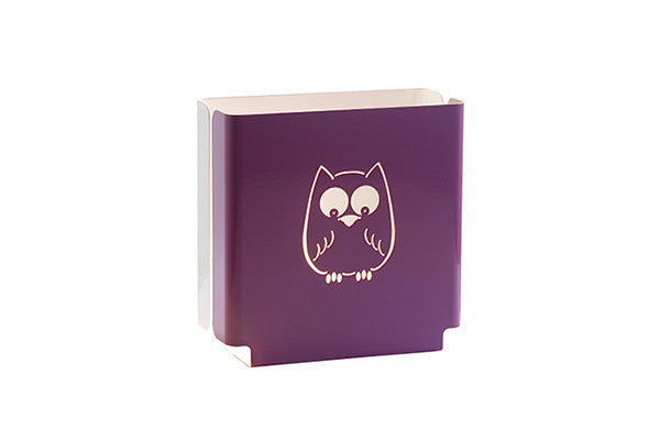 night light in purple with owl design