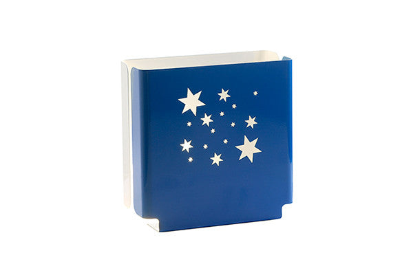 night light in blue with stars design