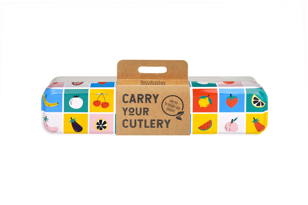 RetroKitchen Carry Your Cutlery - Retro Fruit Design