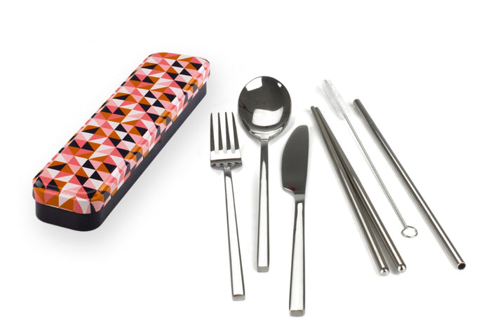RetroKitchen Carry Your Cutlery - Geometric pattern