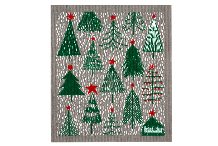 Sponge Cloth - Christmas Forest