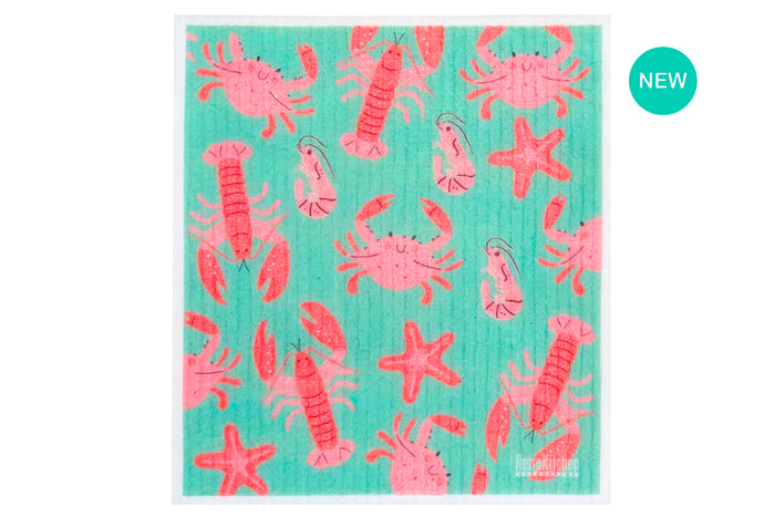 Sponge Cloth - Crabs and Lobsters
