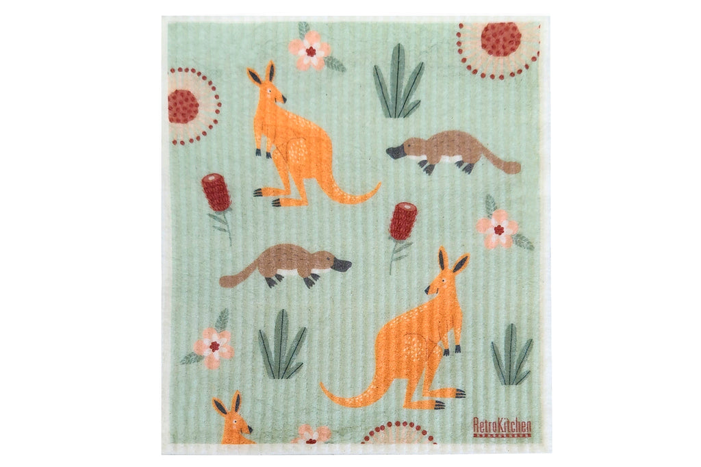 Sponge Cloth - Kangaroos