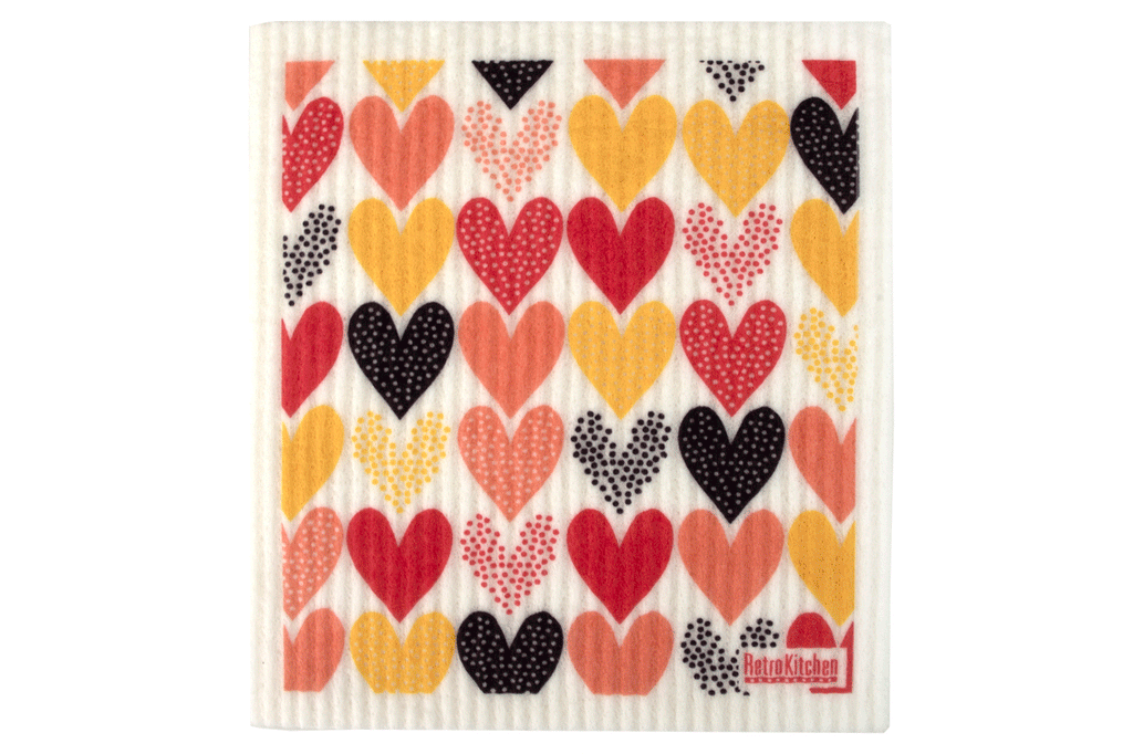 Sponge Cloth - Hearts
