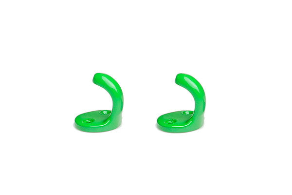 retrokitchen small enamel hooks in green